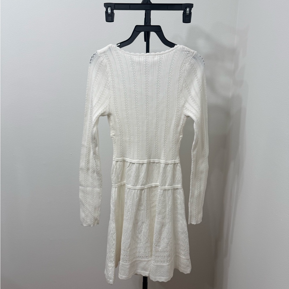 Altar'd State White Long Sleeve Knit Dress - Picture 5 of 5